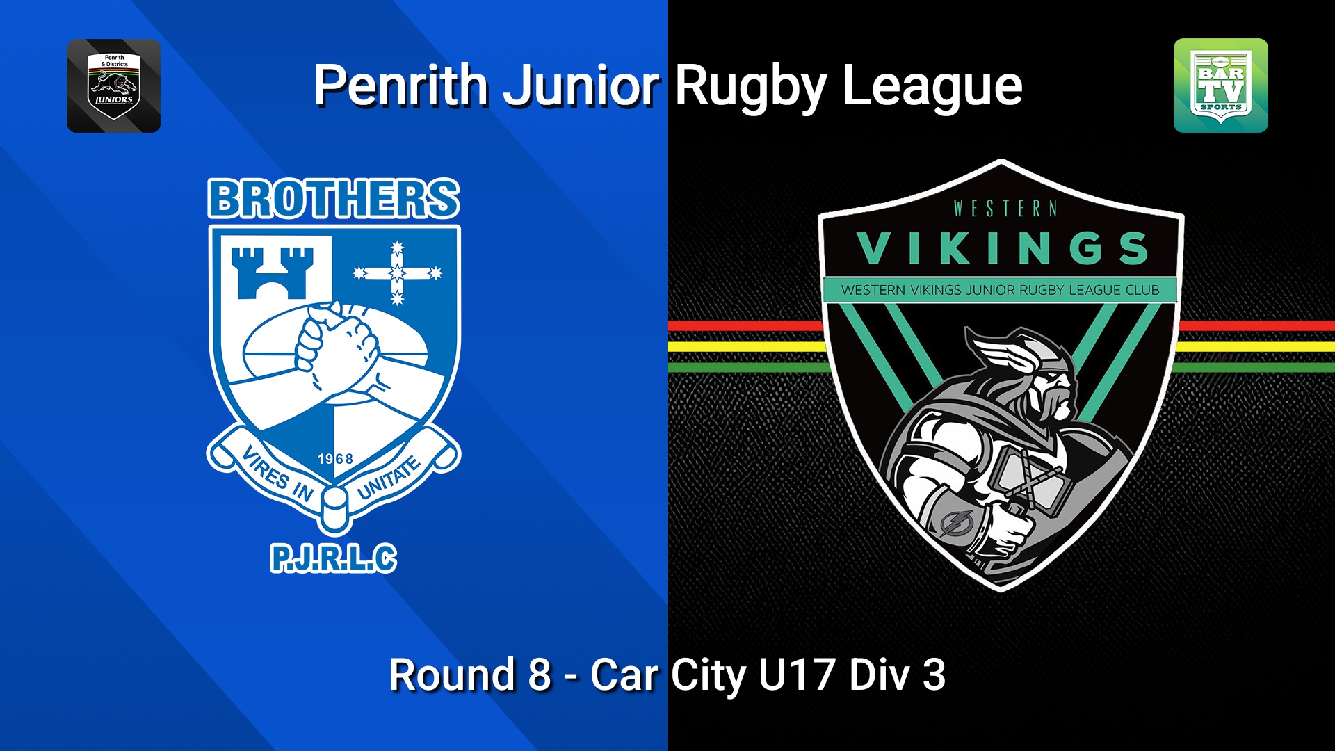 260619-video-Penrith & District Junior Rugby League Round 8 - Car City U17 Div 3 - Brothers v Western Vikings Slate Image