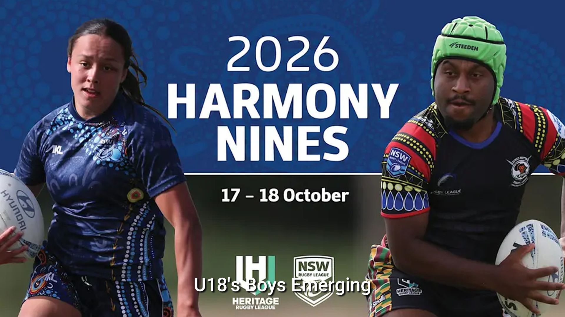 261017-video-Harmony 9's Rugby League Round 1 - U18's Boys Emerging - Philippines Admirals v Africa United Lions Slate Image