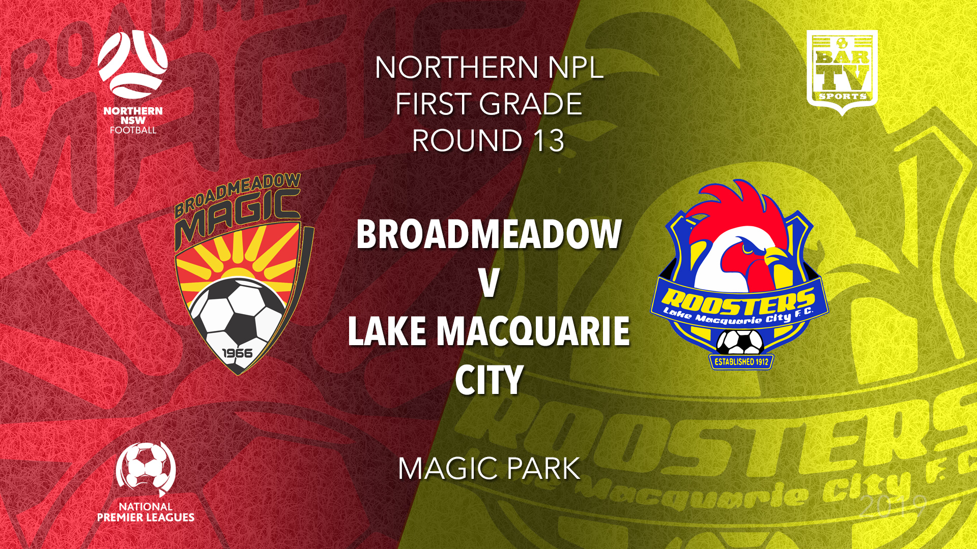 NPL - NNSW Round 13 - Broadmeadow Magic FC v Lake Macquarie City FC Slate Image