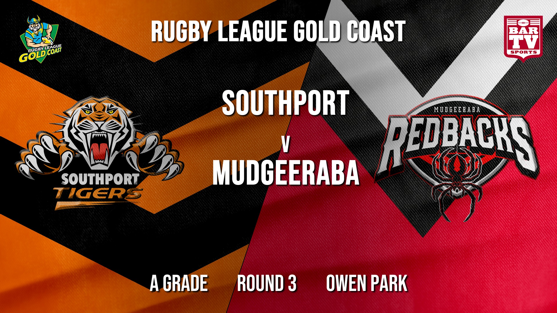 RLGC Round 3 - A Grade - Southport Tigers v Mudgeeraba Redbacks Slate Image