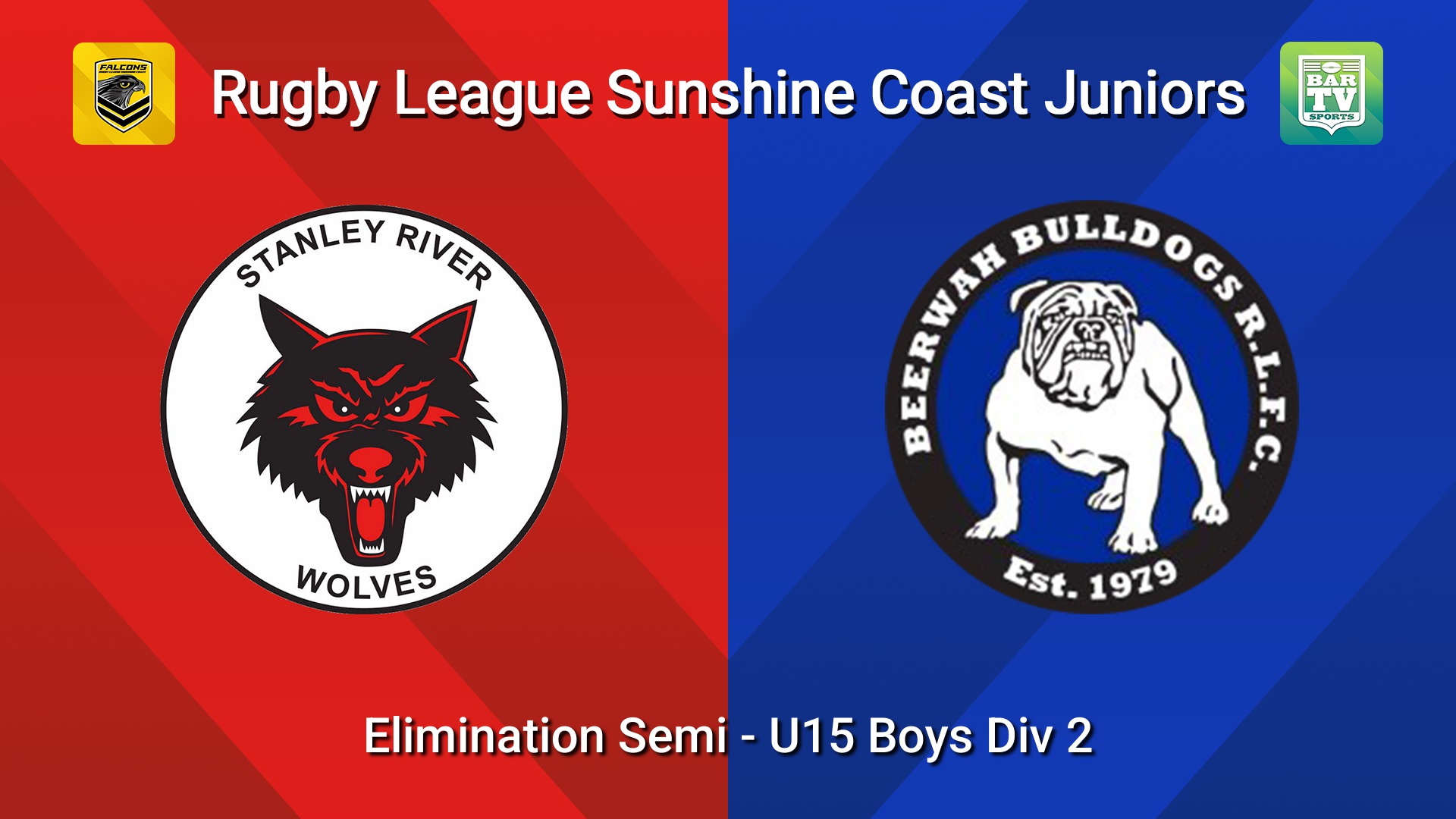 260821-video-Sunshine Coast Junior Rugby League Elimination Semi - U15 Boys Div 2 - Stanley River Wolves JRL v Beerwah Bulldogs JRL Slate Image