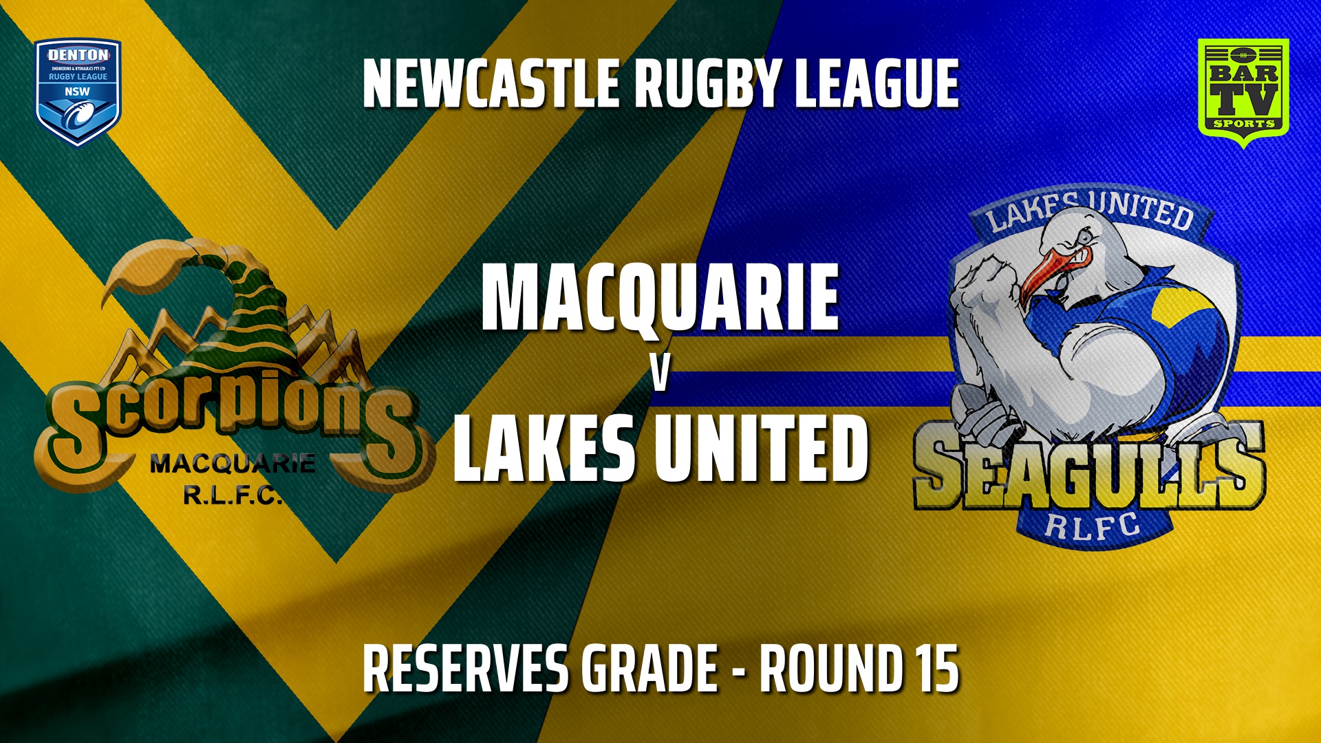 210717-Newcastle Round 15 - Reserve Grade - Macquarie Scorpions v Lakes United Slate Image