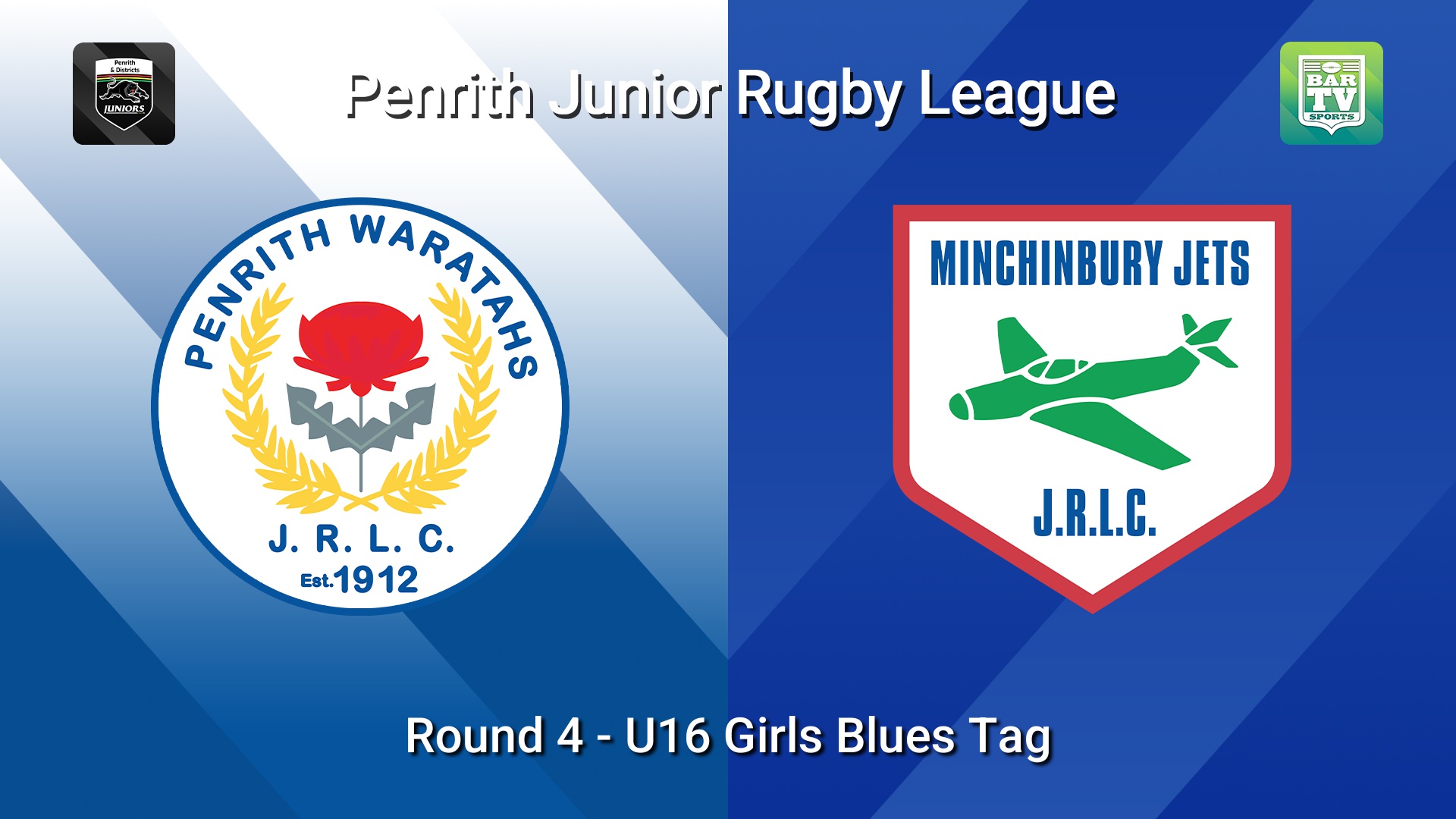 260517-video-Penrith & District Junior Rugby League Round 4 - U16 Girls Blues Tag - Penrith Waratahs v Minchinbury Slate Image