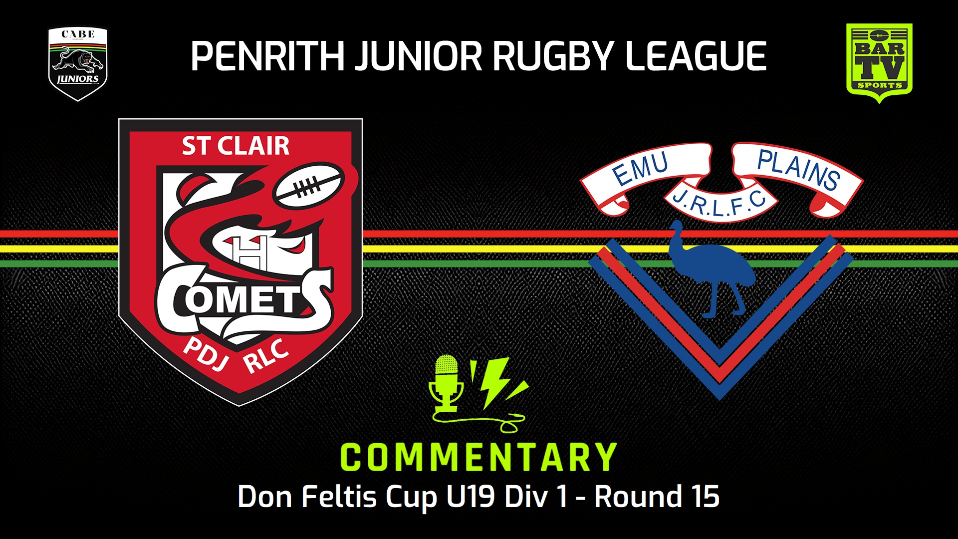 240804-video-Penrith & District Junior Rugby League Round 15 - Don Feltis Cup U19 Div 1 - St Clair v Emu Plains RLFC Slate Image