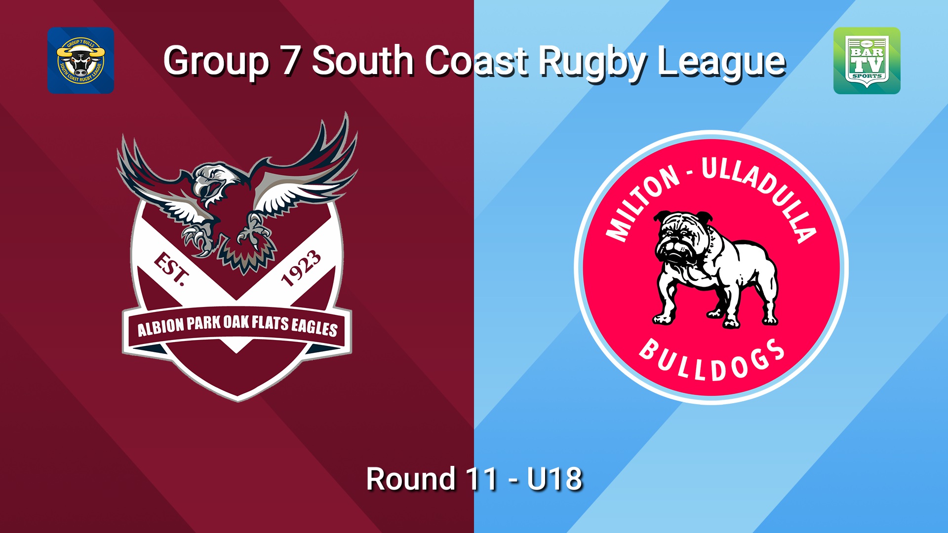 260704-video-South Coast Round 11 - U18 - Albion Park Oak Flats v Milton-Ulladulla Bulldogs Slate Image
