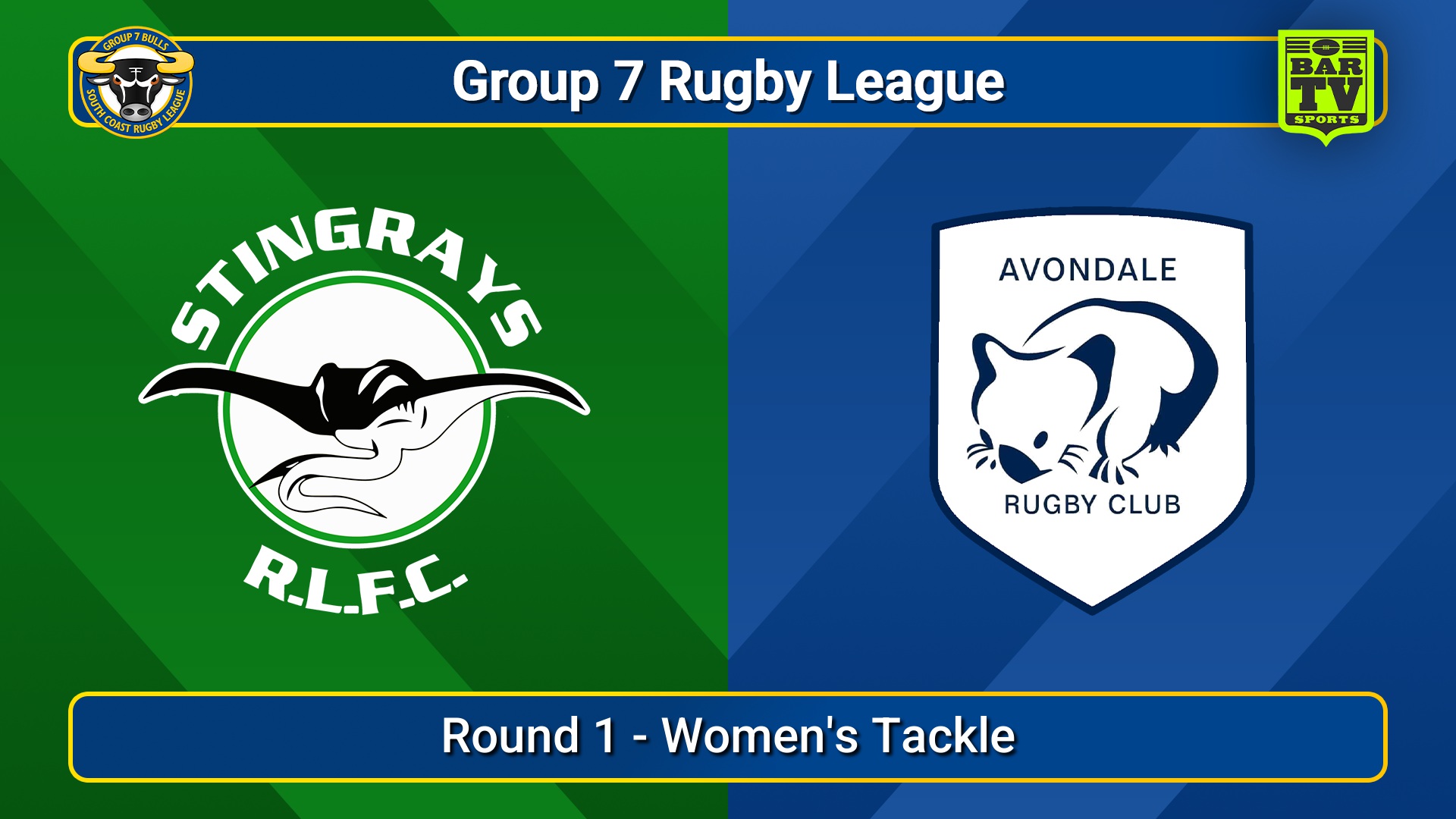 250427-video-South Coast Round 1 - Women's Tackle - Stingrays of Shellharbour v Avondale Wombats Slate Image