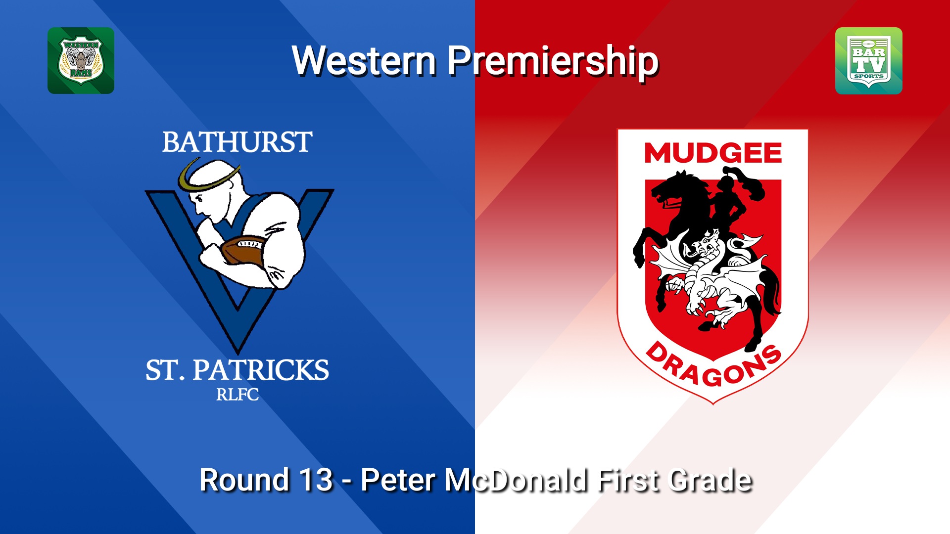 260726-video-Western Premiership Round 13 - Peter McDonald First Grade - Bathurst St. Pats v Mudgee Dragons Slate Image