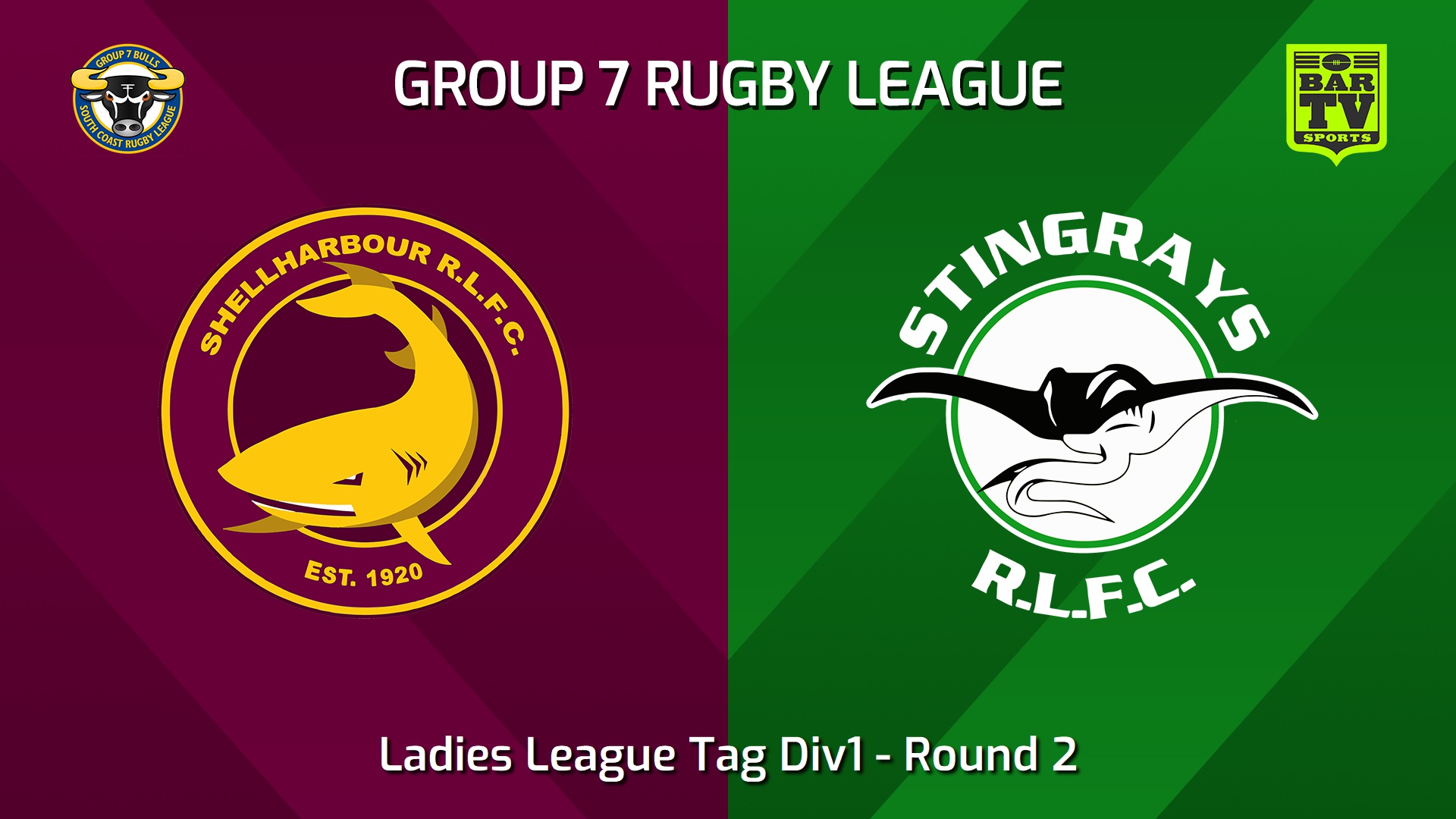 240414-South Coast Round 2 - Ladies League Tag Div1 - Shellharbour Sharks v Stingrays of Shellharbour Minigame Slate Image