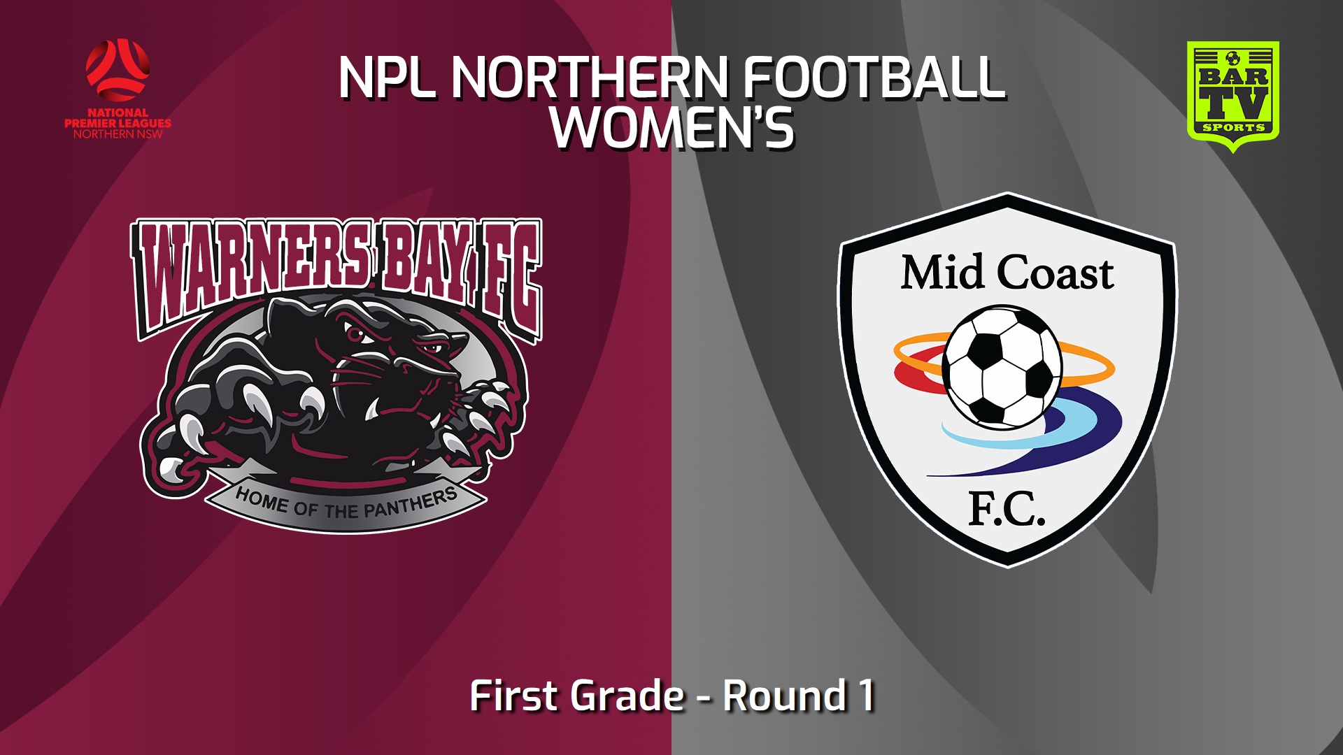 240225-NNSW NPLW Round 1 - Warners Bay FC W v Mid Coast FC W Slate Image