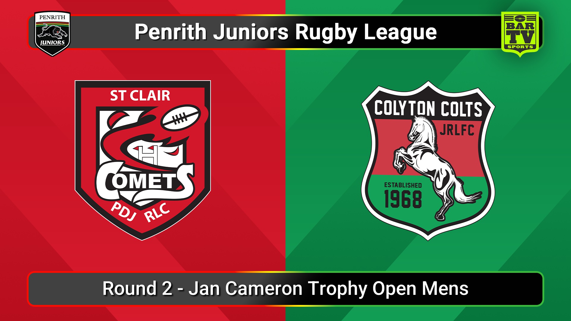 250412-video-Penrith & District Junior Rugby League Round 2 - Jan Cameron Trophy Open Mens - St Clair v Colyton Slate Image