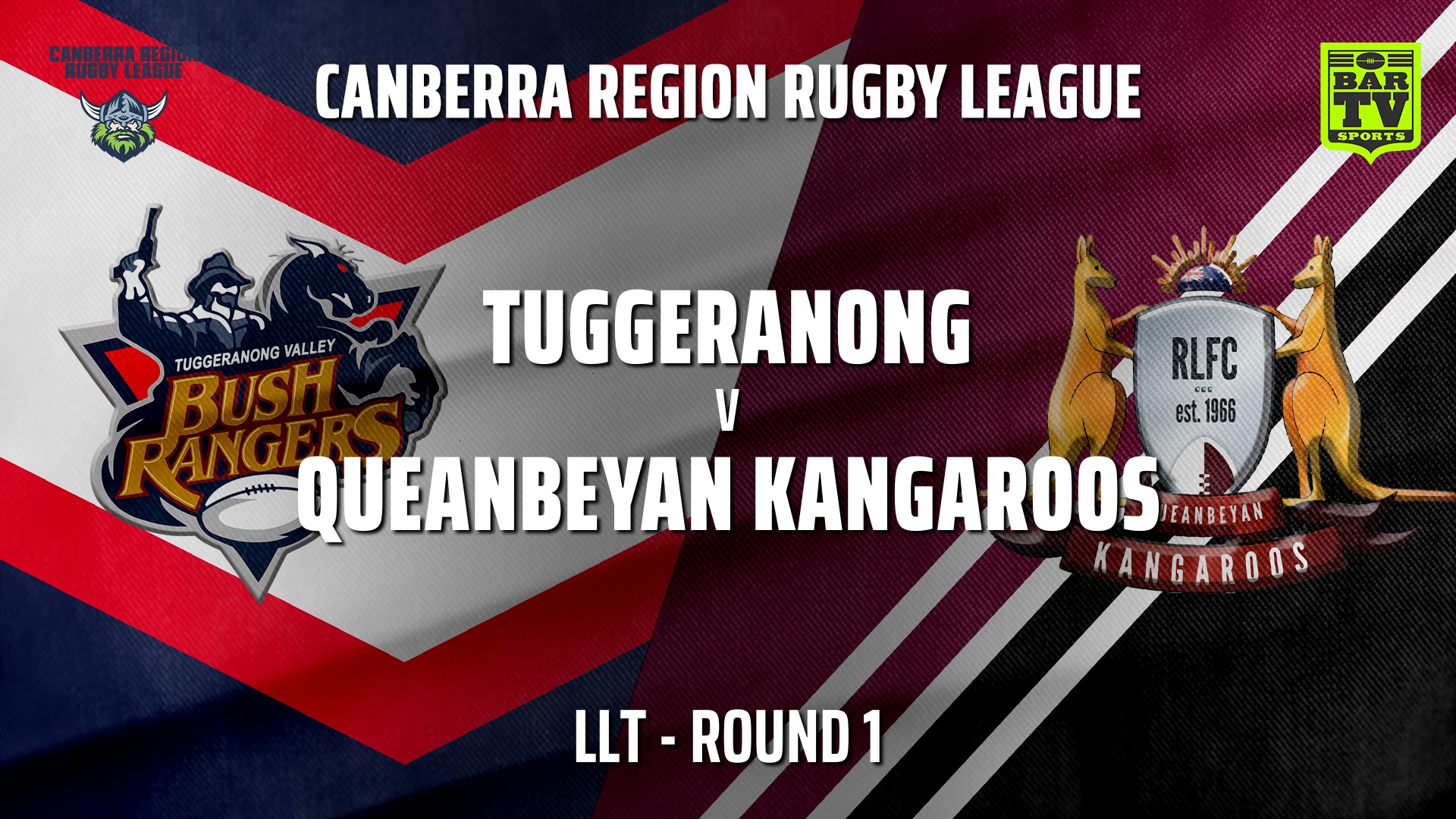 CRRL Round 1 - Ladies League Tag - Tuggeranong Bushrangers v Queanbeyan Kangaroos Slate Image
