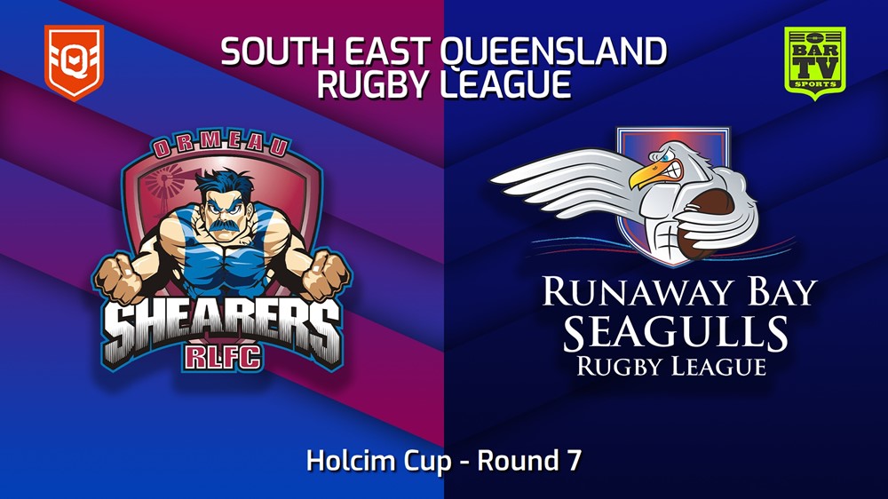 220619-QRL South East Region Juniors Round 7 - Holcim Cup - Ormeau Shearers v Runaway Bay Seagulls Minigame Slate Image