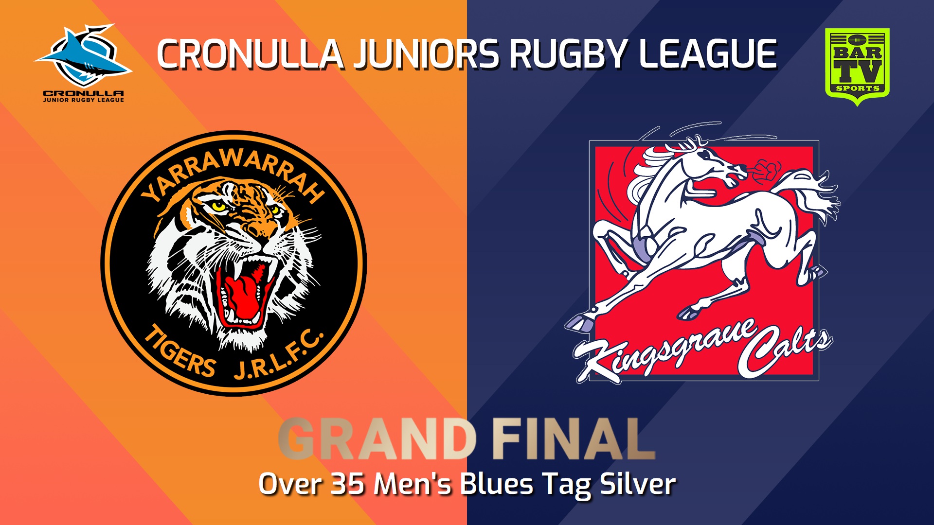 240831-video-Cronulla Juniors Grand Final - Over 35 Men's Blues Tag Silver - Yarrawarrah Tigers v Kingsgrove Colts Slate Image