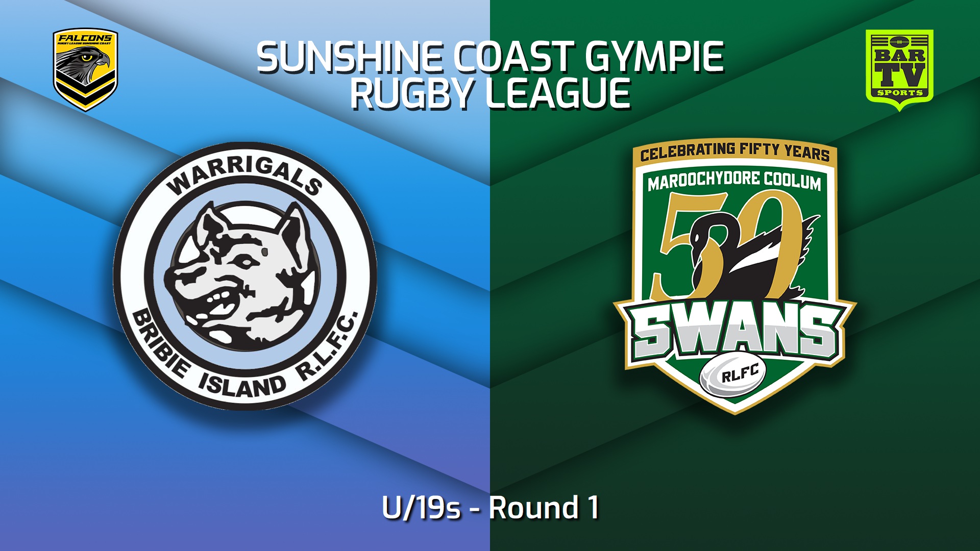230325-Sunshine Coast RL Round 1 - U/19s - Bribie Island Warrigals v Maroochydore Swans Slate Image