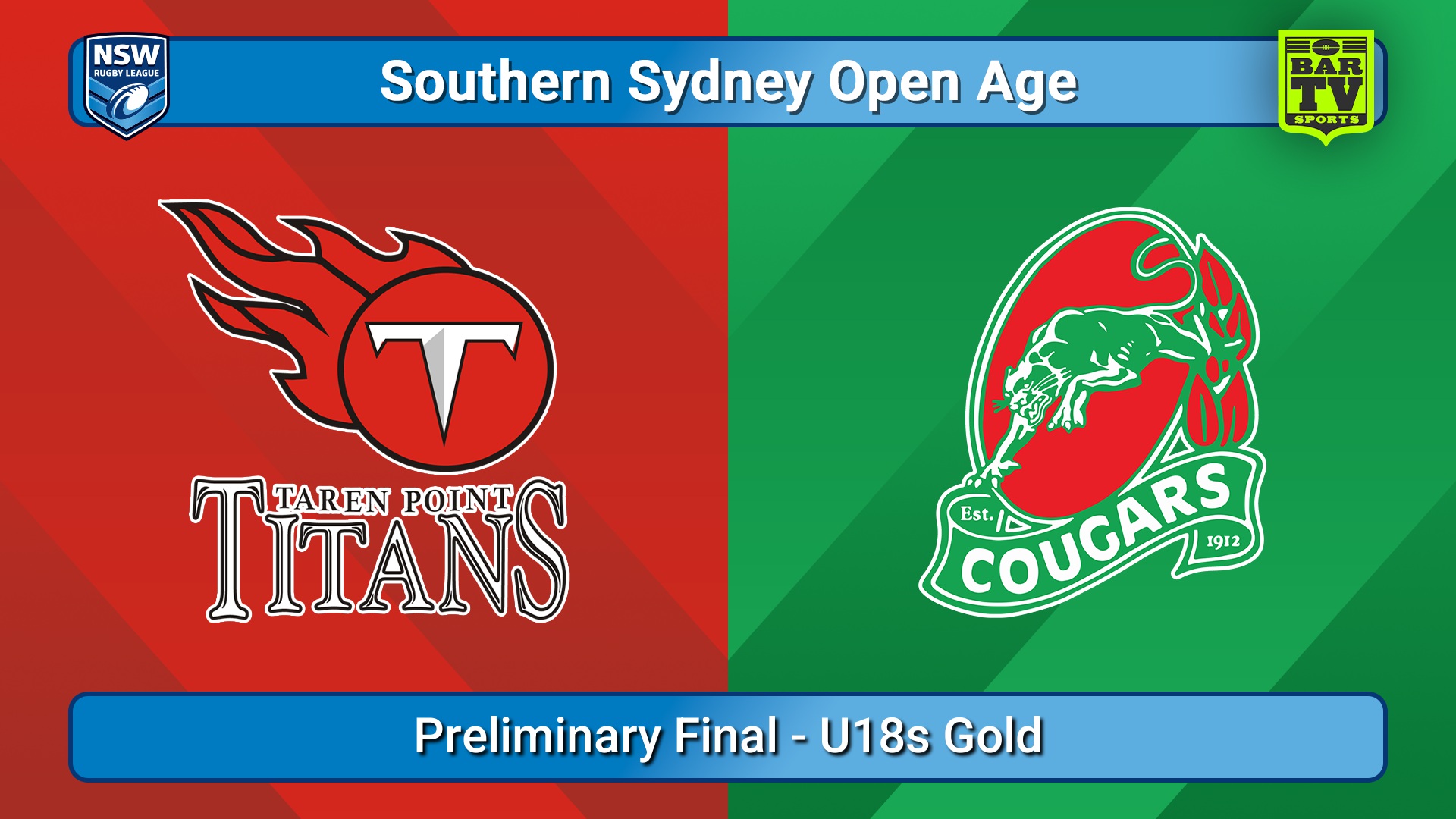 250823-video-S. Sydney Open Preliminary Final - U18s  - Taren Point Titans v Corrimal Cougars Slate Image