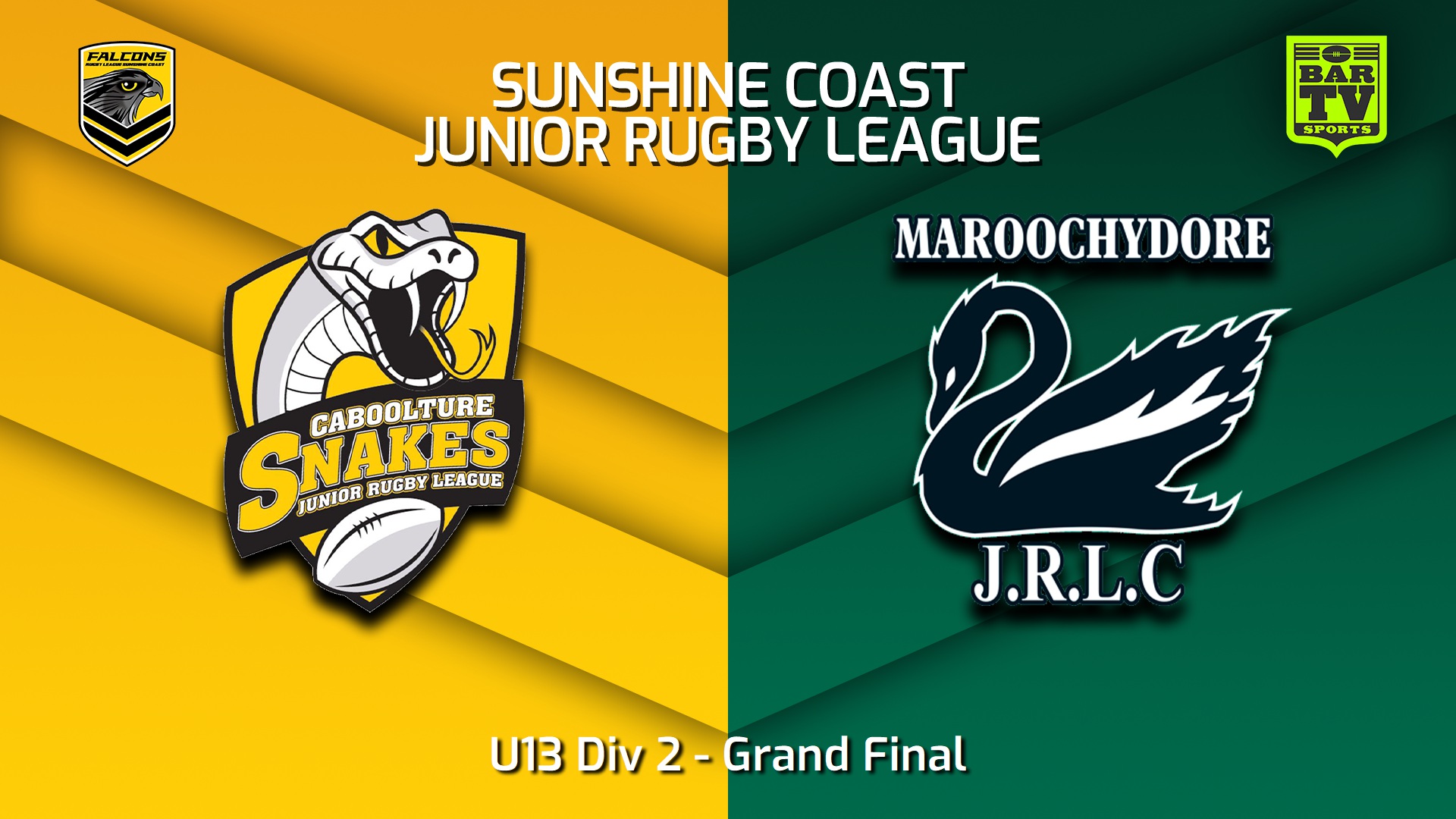 230902-Sunshine Coast Junior Rugby League Grand Final - U13 Div 2 - Caboolture Snakes JRL v Maroochydore Swans JRL Slate Image