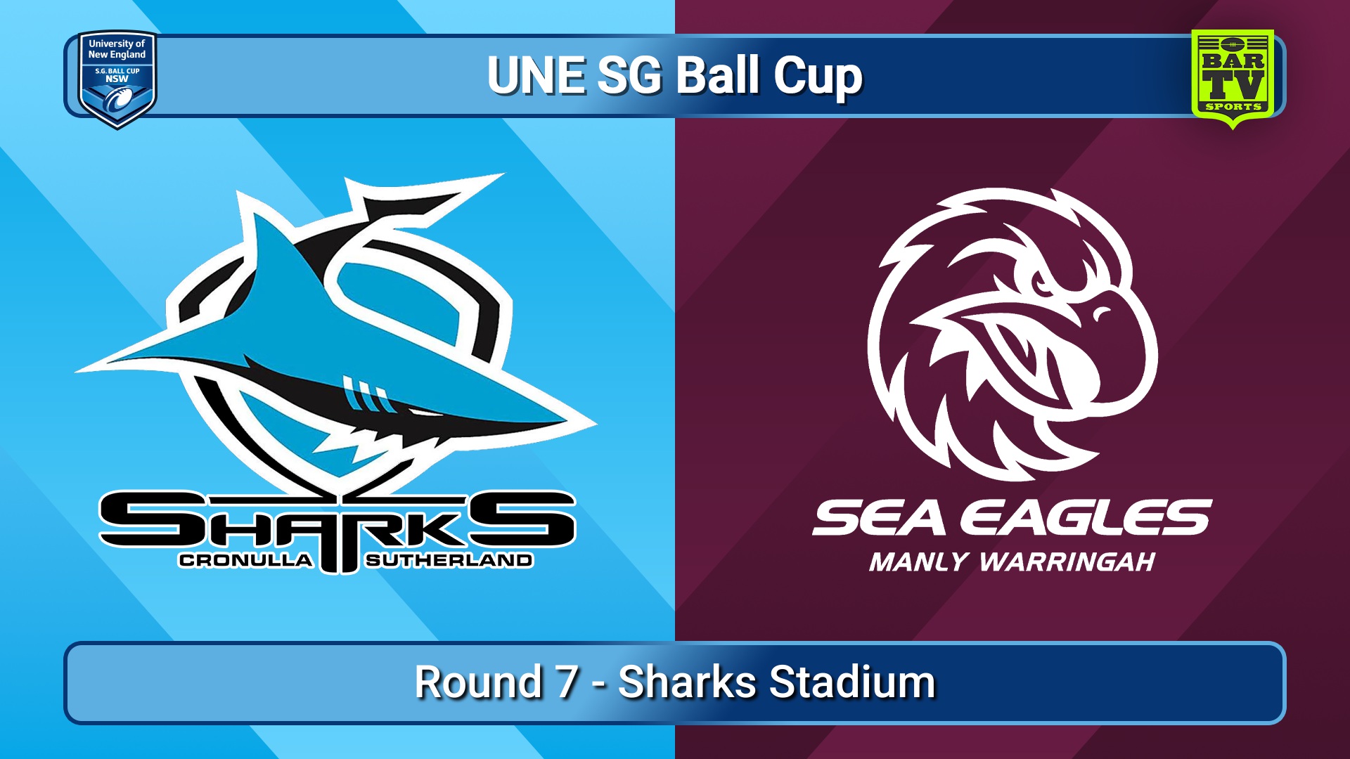 250323-video-UNE SG Ball Cup Round 7 - Cronulla-Sutherland Sharks v Manly Warringah Sea Eagles Slate Image