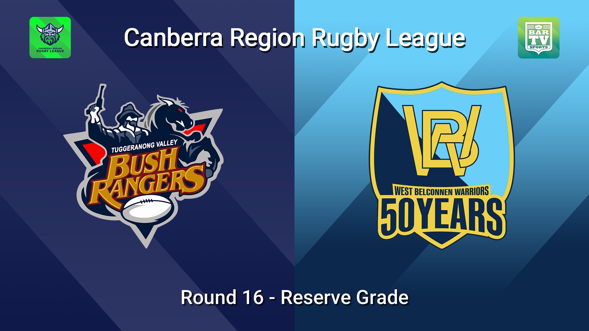 260808-video-Canberra Round 16 - Reserve Grade - Tuggeranong Bushrangers v West Belconnen Warriors Slate Image