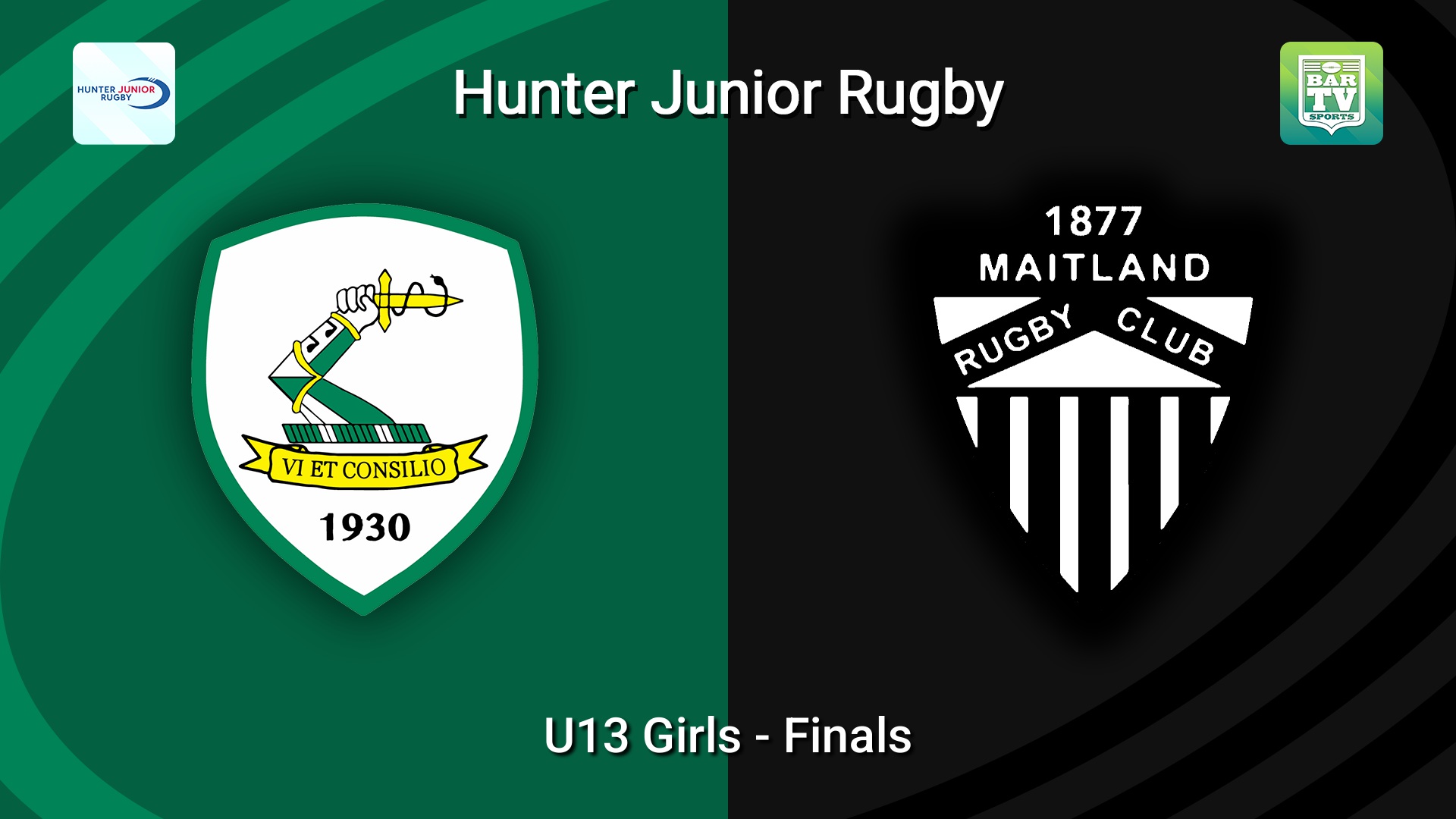 260821-video-Hunter Junior Rugby Union Finals - U13 Girls - Merewether Carlton v Maitland Slate Image