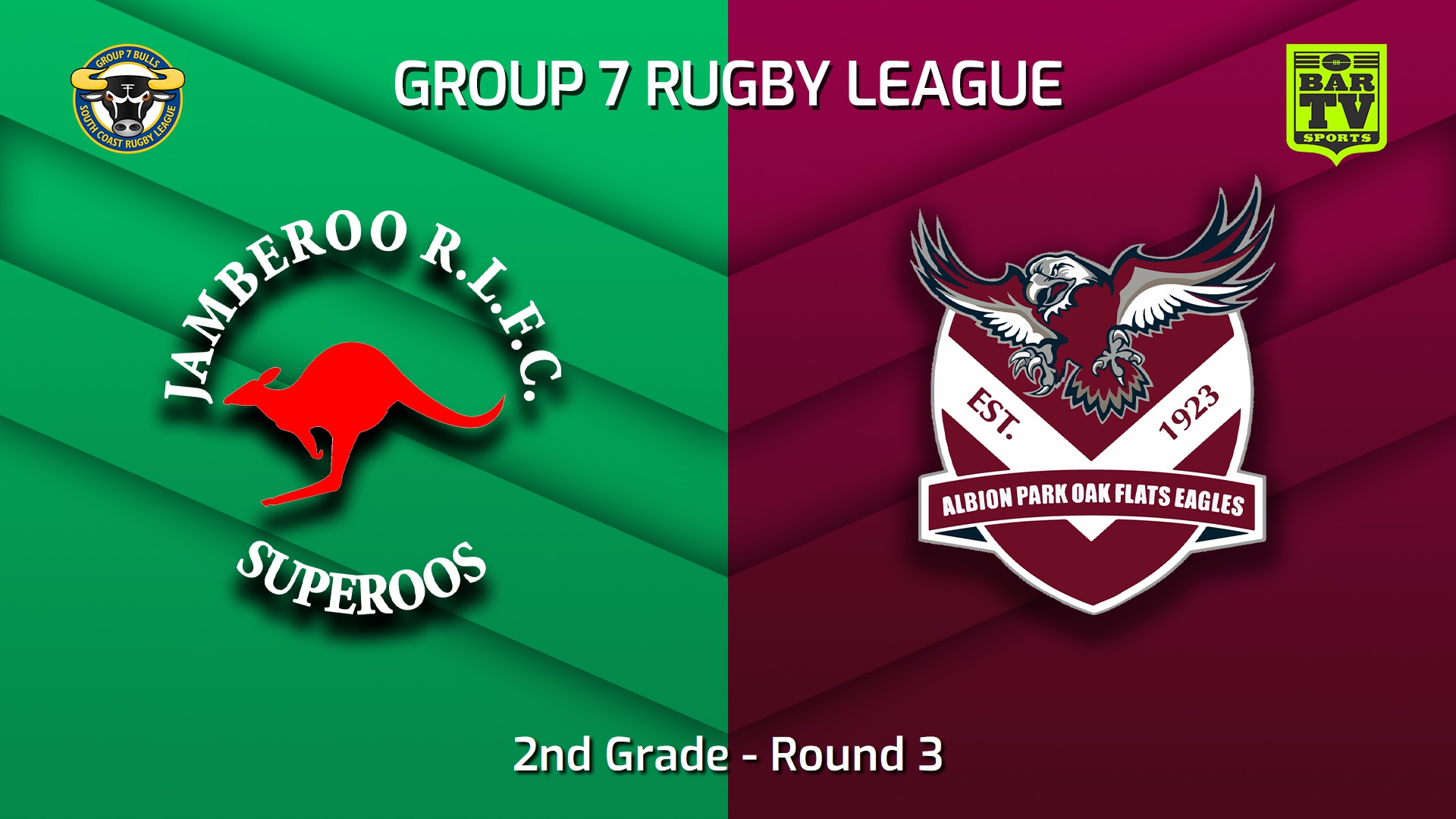 230415-South Coast Round 3 - 2nd Grade - Jamberoo Superoos v Albion Park Oak Flats Eagles Slate Image