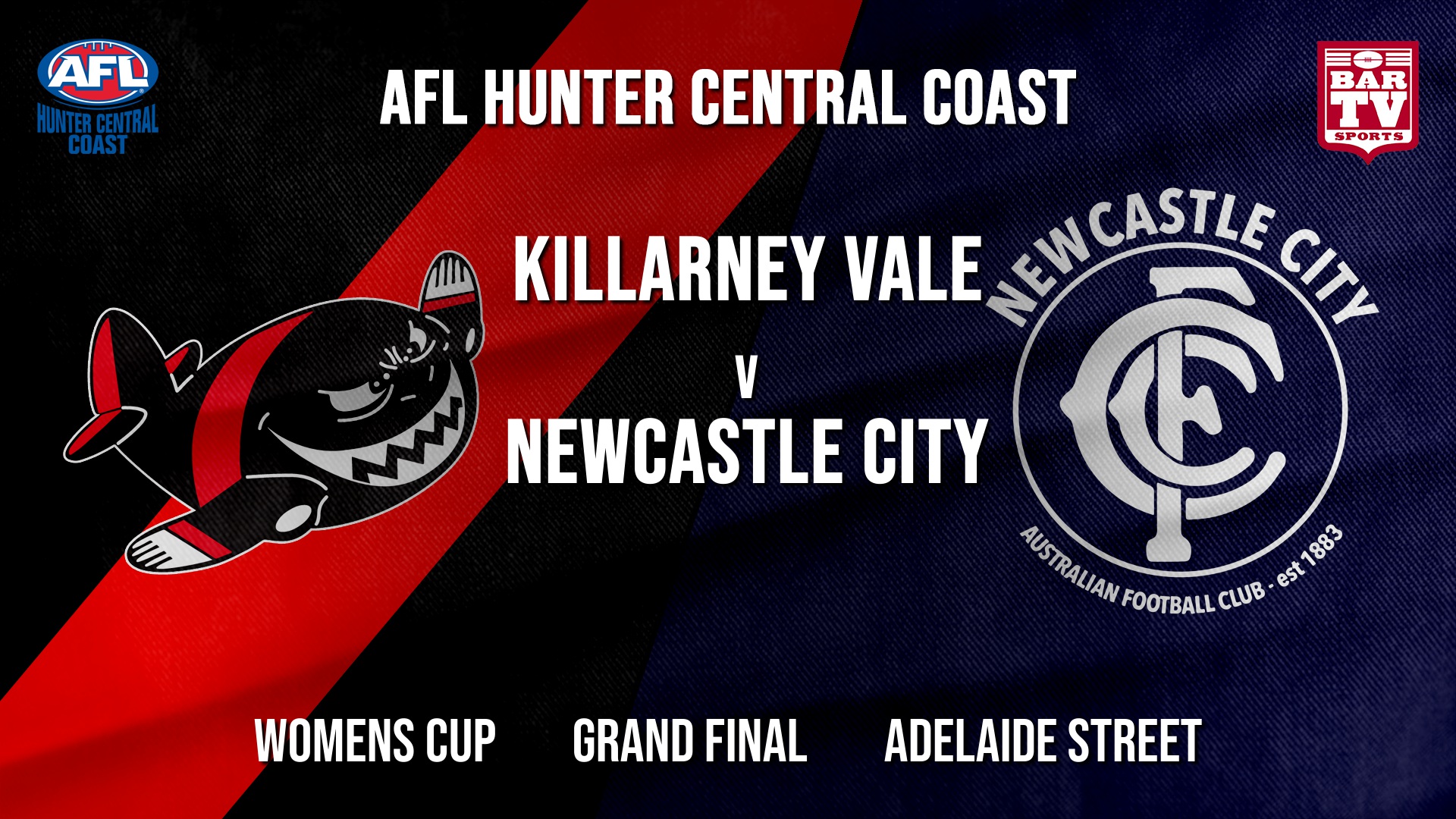 AFL HCC Grand Final - Womens Cup - Killarney Vale Bombers v Newcastle City  Slate Image
