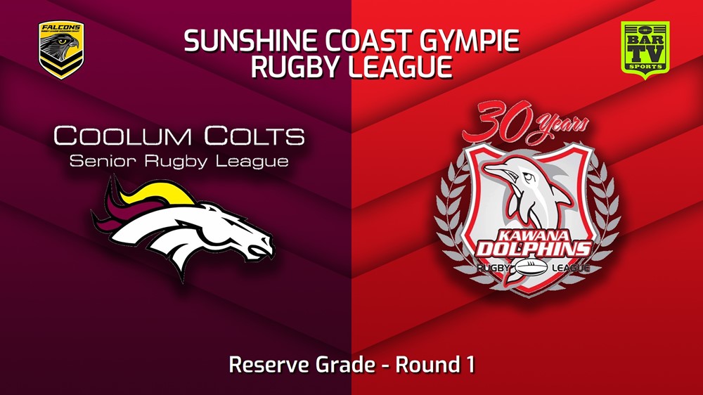 230325-Sunshine Coast RL Round 1 - Reserve Grade - Coolum Colts v Kawana Dolphins Slate Image