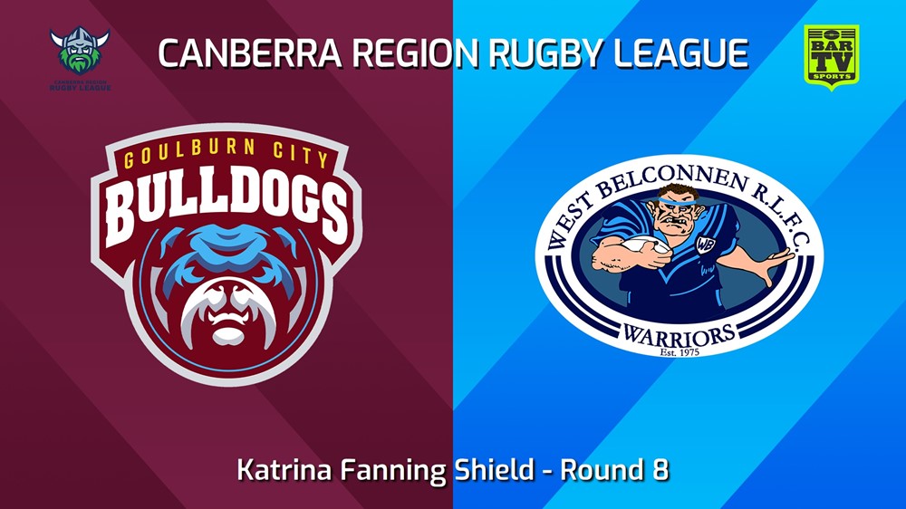 240525-video-Canberra Round 8 - Katrina Fanning Shield - Goulburn City Bulldogs v West Belconnen Warriors Slate Image