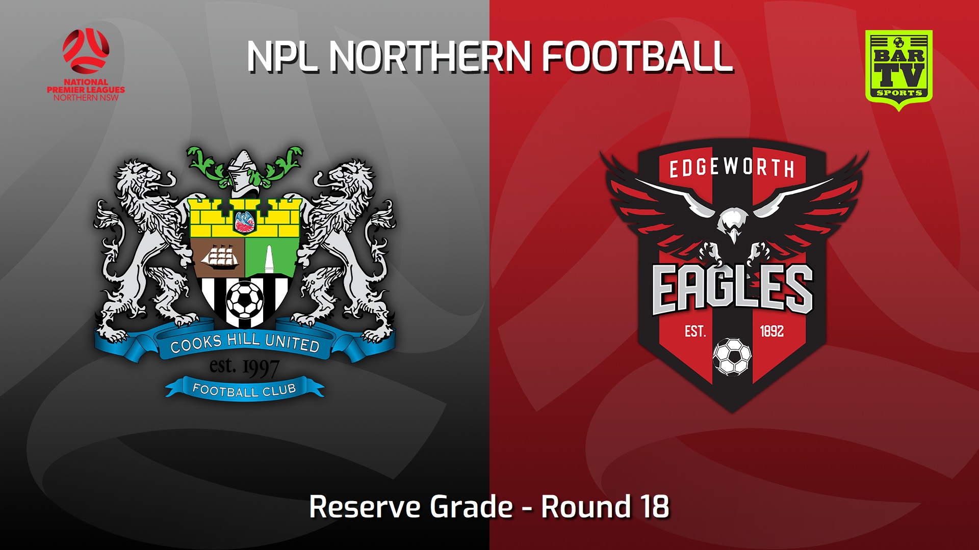 230708-NNSW NPLM Res Round 18 - Cooks Hill United FC (Res) v Edgeworth Eagles Res Slate Image