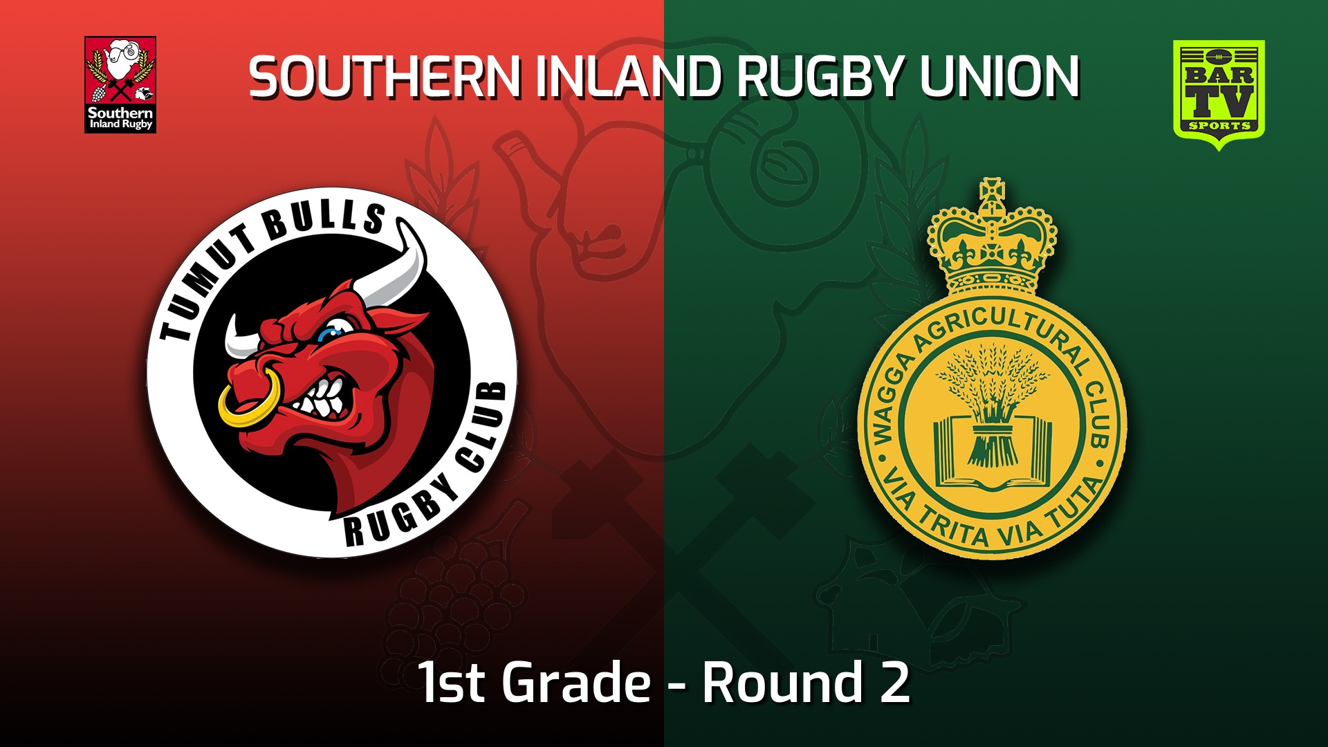 220409-Southern Inland Rugby Union Round 2 - 1st Grade - Tumut Bulls v Wagga Agricultural College Slate Image