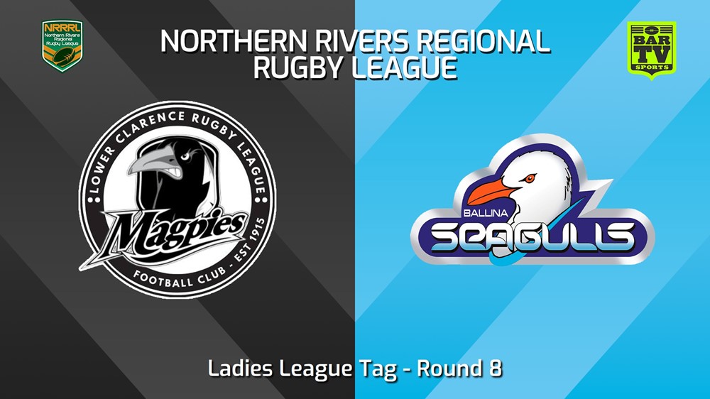 240526-video-Northern Rivers Round 8 - Ladies League Tag - Lower Clarence Magpies v Ballina Seagulls Slate Image