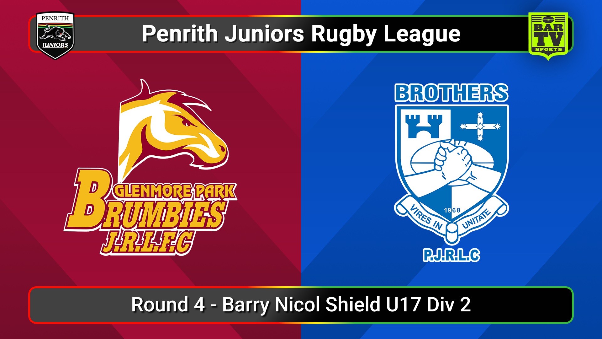 250503-video-Penrith & District Junior Rugby League Round 4 - Barry Nicol Shield U17 Div 2 - Glenmore Park v Brothers Slate Image