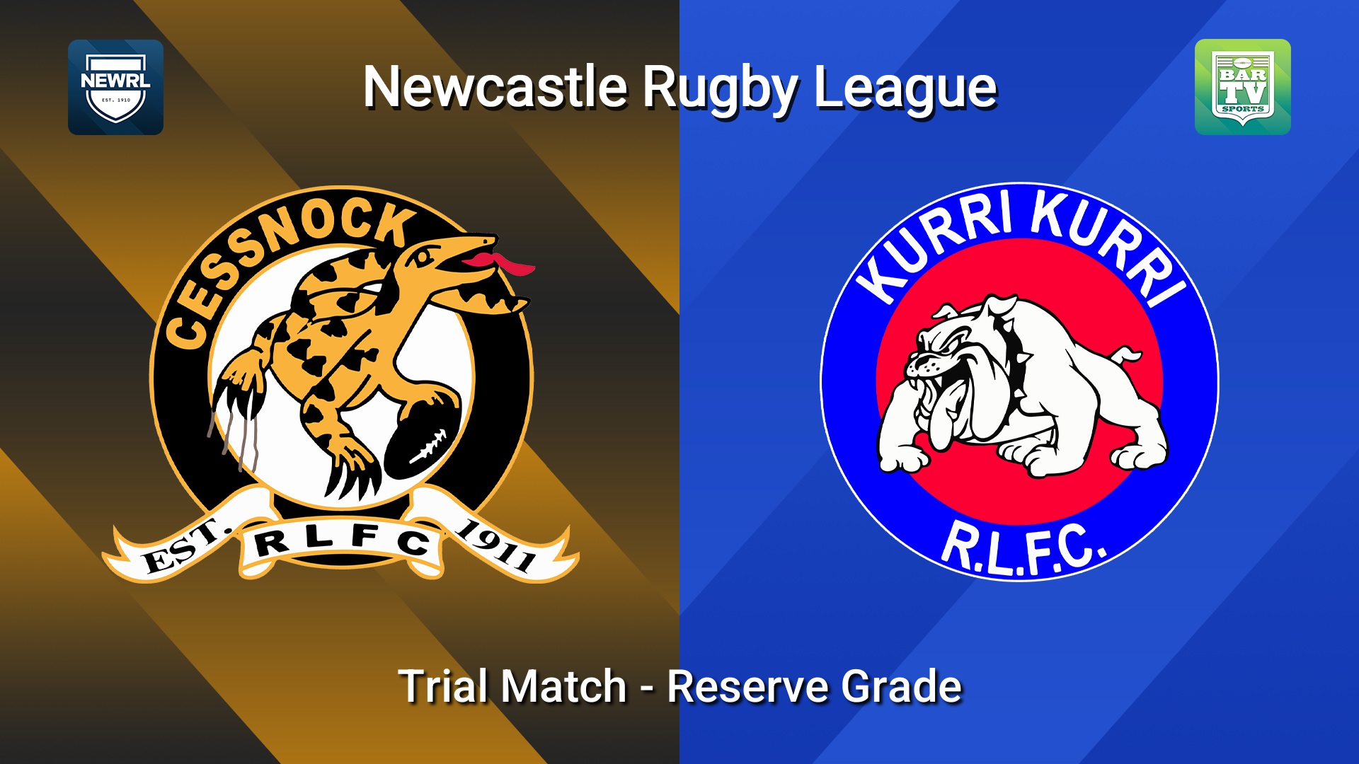 260306-video-Newcastle RL Trial Match - Reserve Grade - Cessnock Goannas v Kurri Kurri Bulldogs Slate Image