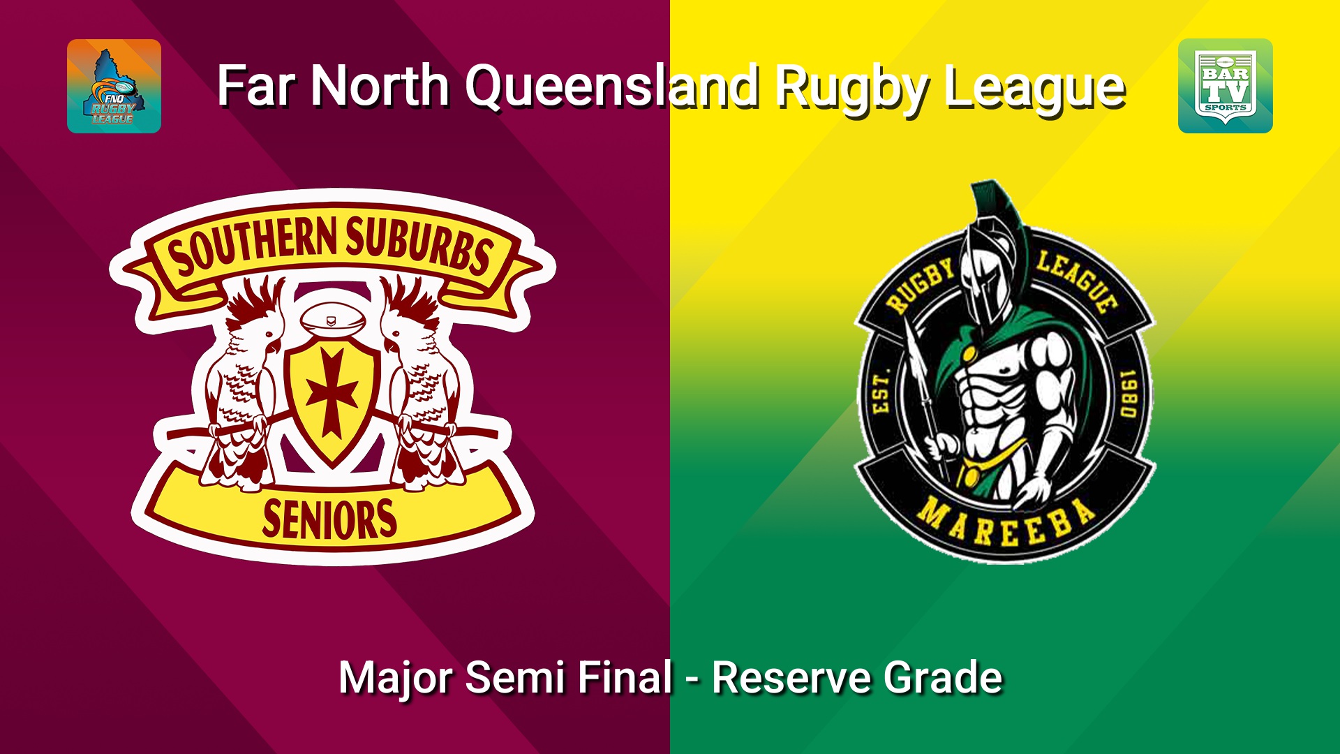 260822-video-FNQ Rugby League Major Semi Final - Reef Print & Design Reserve Grade - Southern Suburbs v Mareeba Gladiators  Slate Image