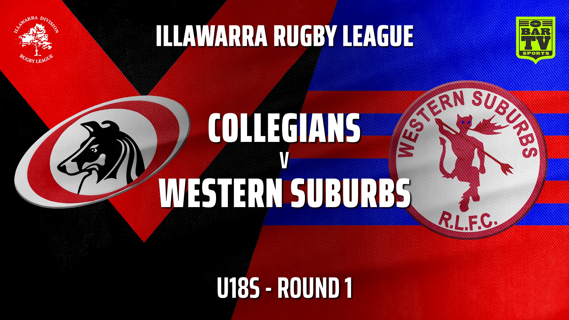 IRL Round 1 - U18s - Collegians v Western Suburbs Devils Slate Image