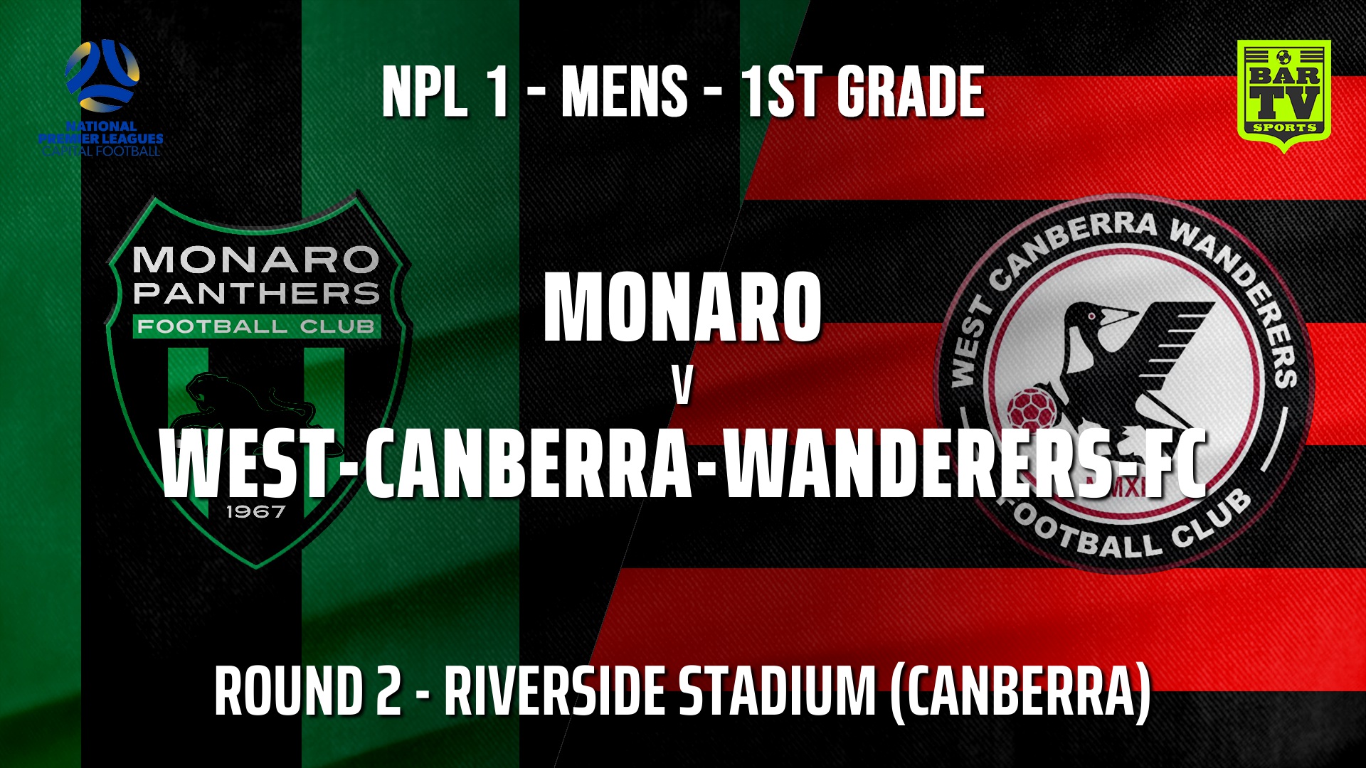 NPL - CAPITAL Round 2 - Monaro Panthers FC v West Canberra Wanderers FC FC Slate Image