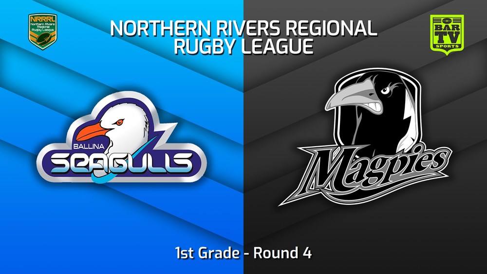 230507-Northern Rivers Round 4 - 1st Grade - Ballina Seagulls v Lower Clarence Magpies Slate Image