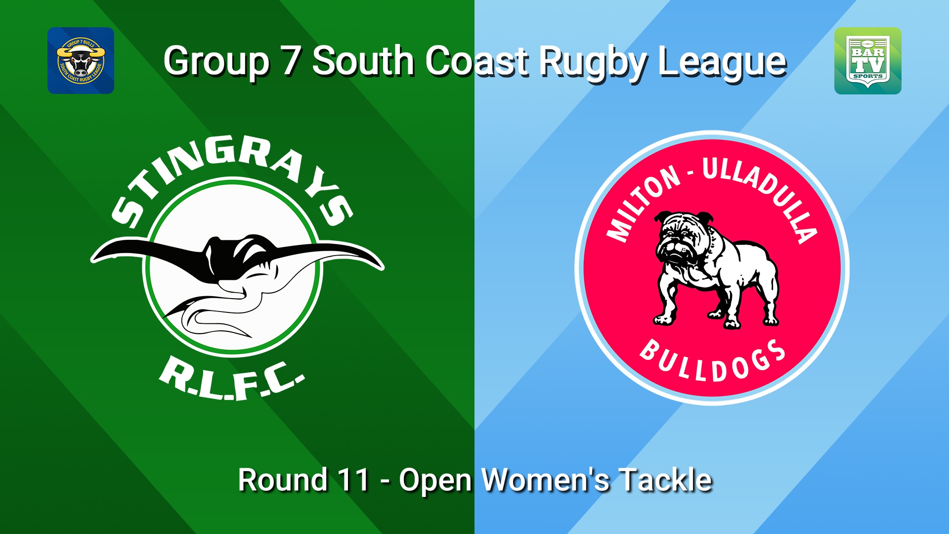260802-video-South Coast Round 11 - Open Women's Tackle - Stingrays of Shellharbour v Milton-Ulladulla Bulldogs Slate Image