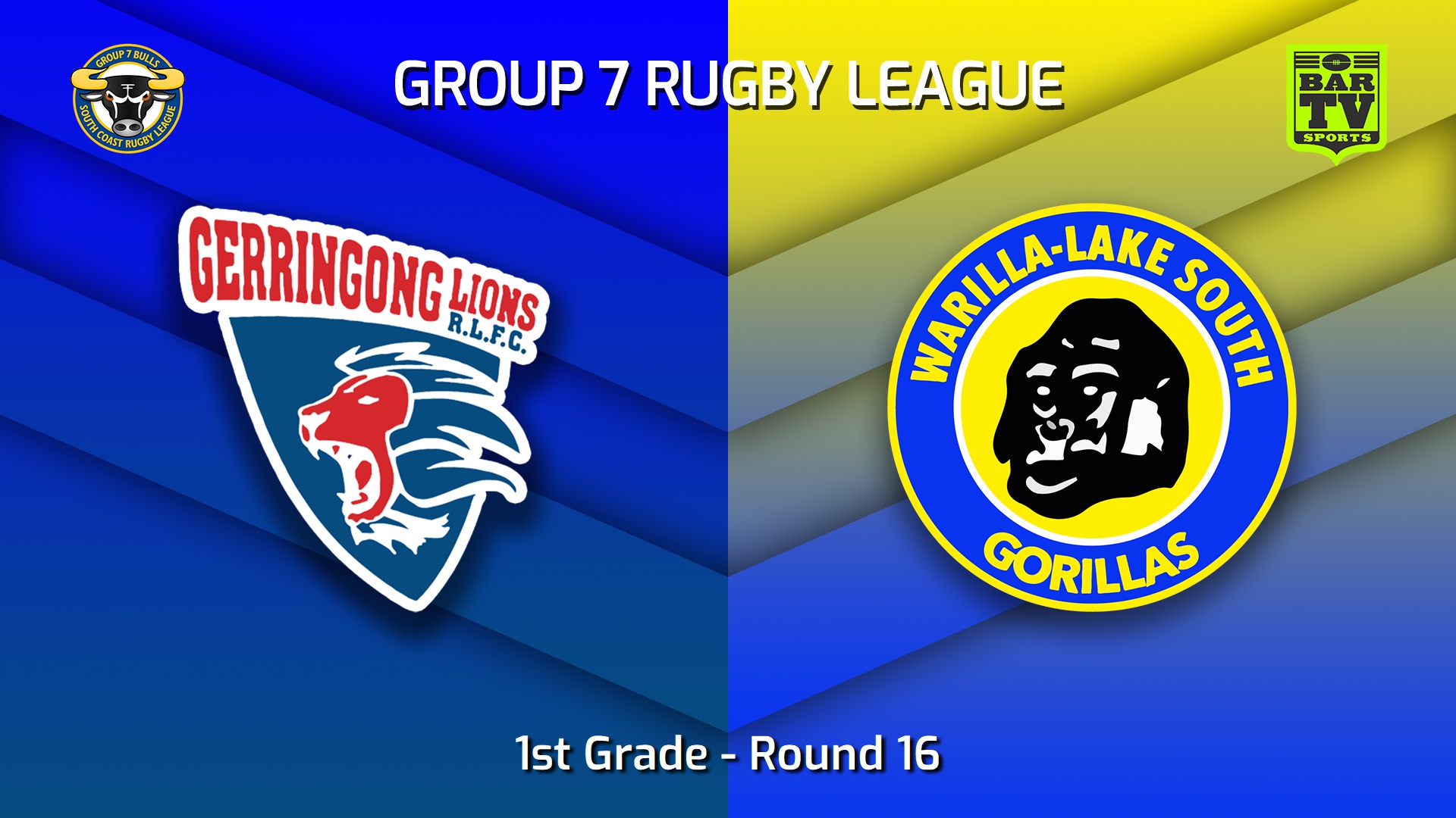 220813-South Coast Round 16 - 1st Grade - Gerringong Lions v Warilla-Lake South Gorillas Slate Image