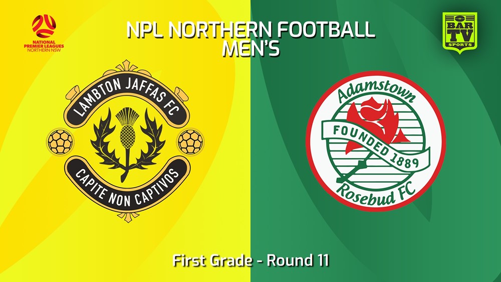 240511-video-NNSW NPLM Round 11 - Lambton Jaffas FC v Adamstown Rosebud FC Minigame Slate Image