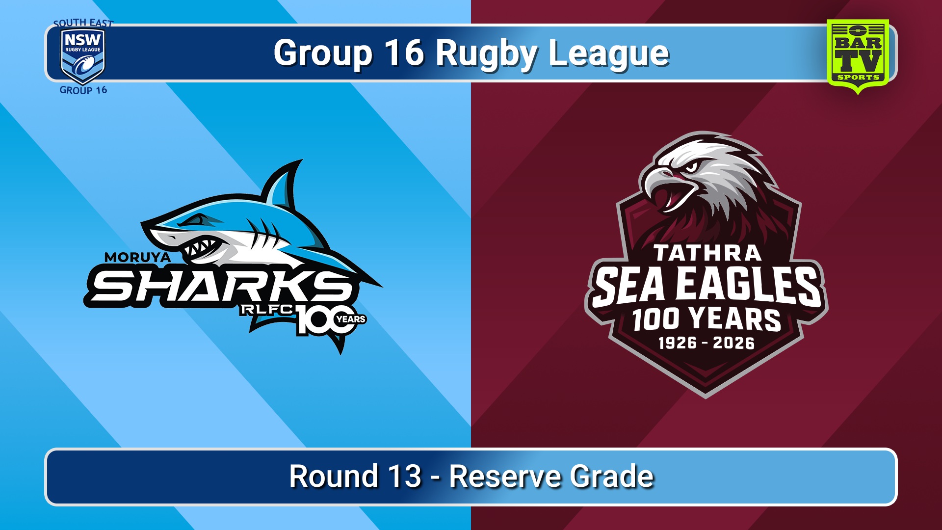 260802-video-Group 16 Rugby League  Round 13 - Reserve Grade - Moruya Sharks v Tathra Sea Eagles Slate Image
