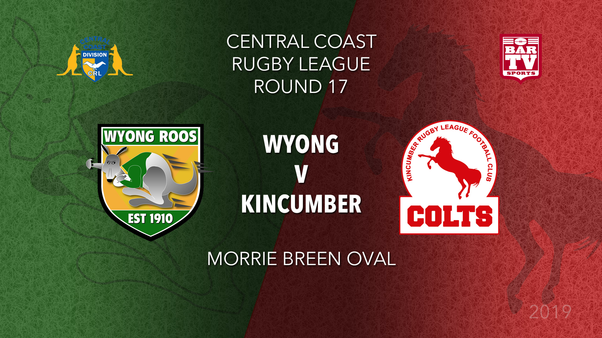 CCRL Round 17 - 1st Grade - Wyong Roos v Kincumber Colts Slate Image