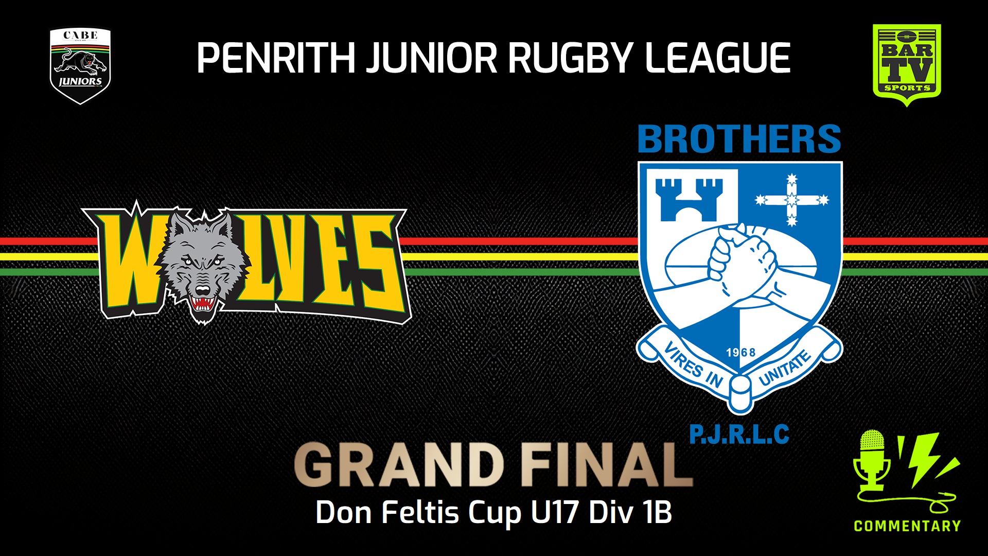 240908-video-Penrith & District Junior Rugby League Grand Final - Don Feltis Cup U17 Div 1B - Windsor Wolves v Brothers Slate Image