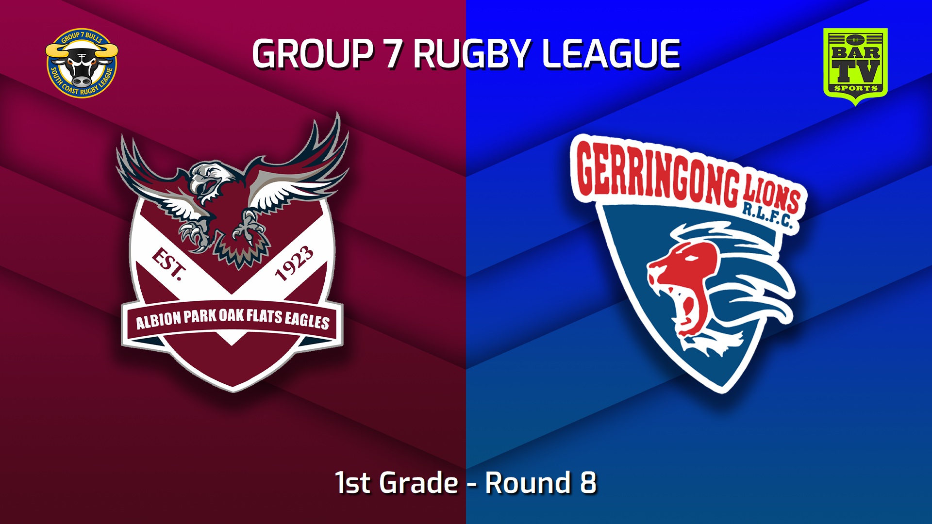 230521-South Coast Round 8 - 1st Grade - Albion Park Oak Flats Eagles v Gerringong Lions Slate Image