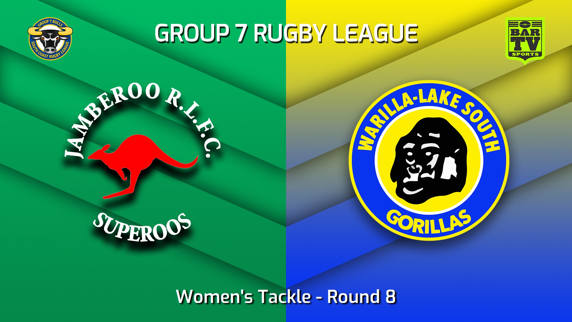 230520-South Coast Round 8 - Women's Tackle - Jamberoo Superoos v Warilla-Lake South Gorillas Slate Image
