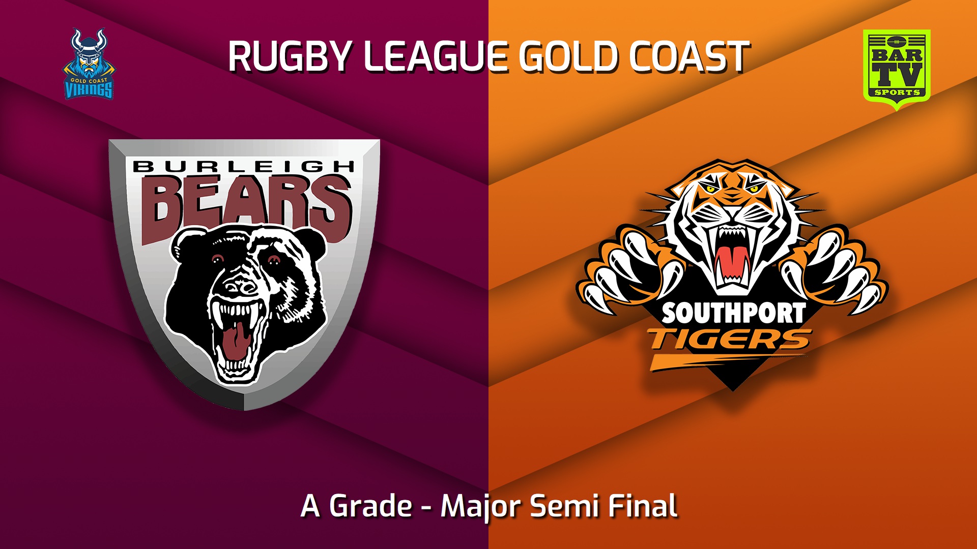 220904-Gold Coast Major Semi Final - A Grade - Burleigh Bears v Southport Tigers Slate Image