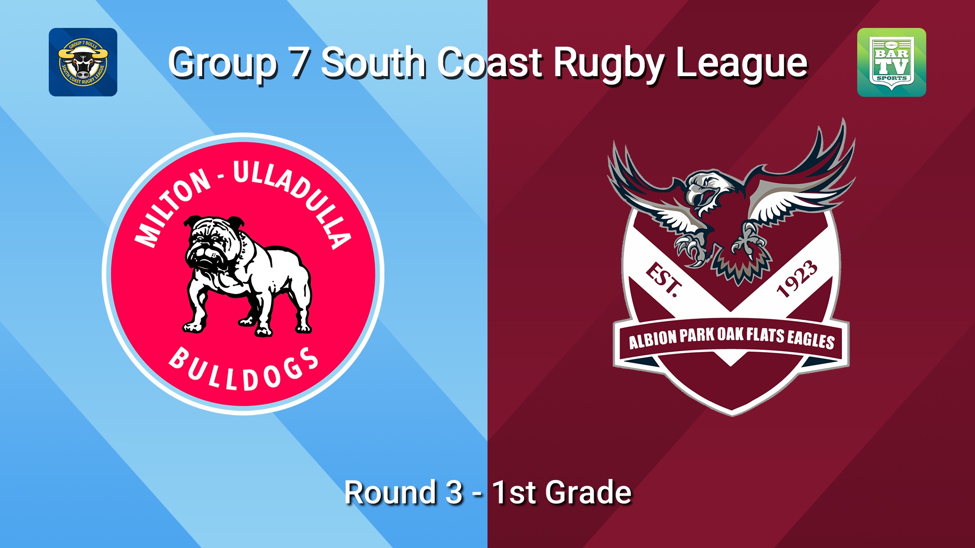 260425-video-South Coast Round 3 - 1st Grade - Milton-Ulladulla Bulldogs v Albion Park Oak Flats Slate Image