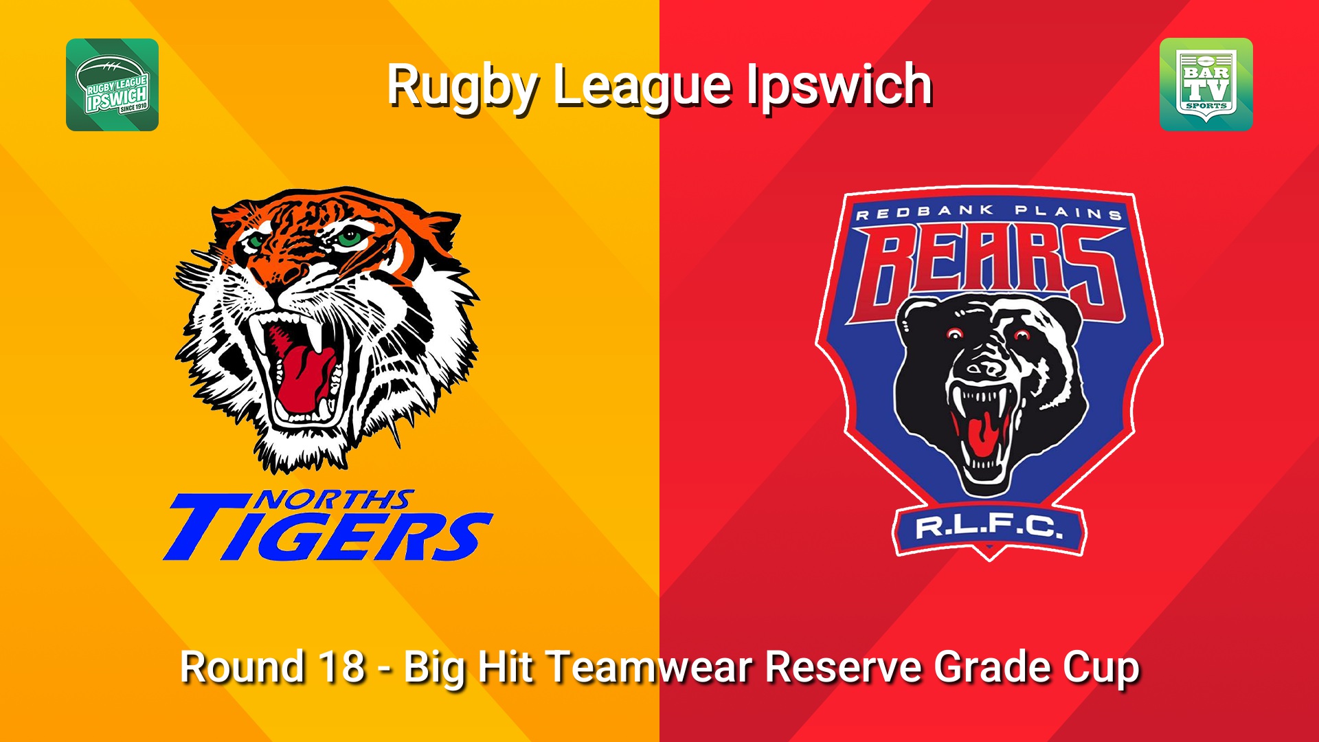 260816-video-Rugby League Ipswich Round 18 - Big Hit Teamwear Reserve Grade Cup - Norths Tigers v Redbank Plains Bears Minigame Slate Image