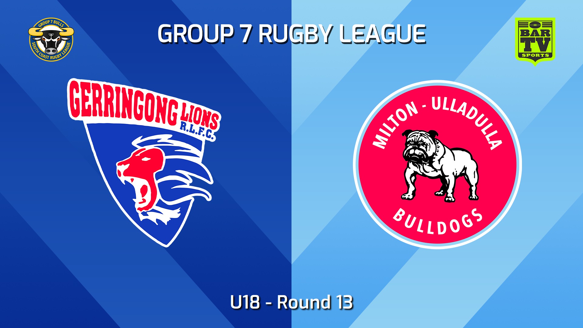 240707-video-South Coast Round 13 - U18 - Gerringong Lions v Milton-Ulladulla Bulldogs Slate Image