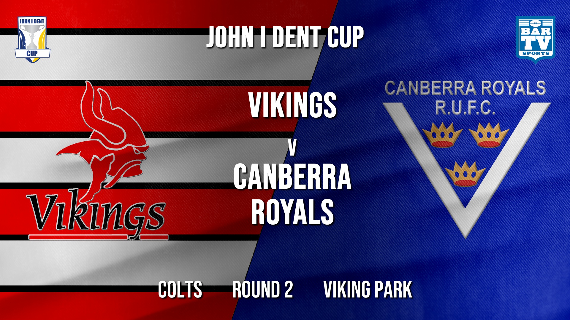 John I Dent Round 2 - Colts - Tuggeranong Vikings v Canberra Royals Slate Image