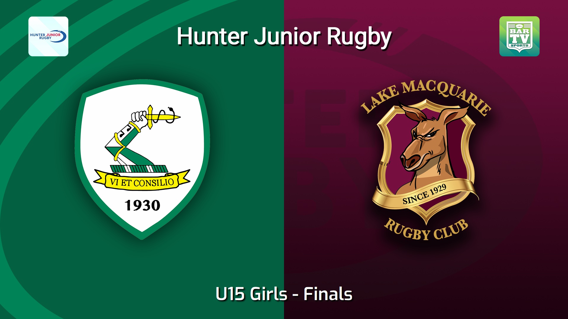 260814-video-Hunter Junior Rugby Union Finals - U15 Girls - Merewether Carlton v Lake Macquarie Slate Image